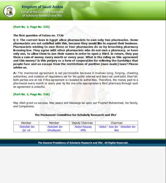 Taking money to break the law