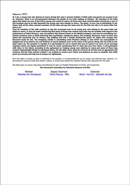 Helping someone marry without binding him or waiting for a compensation