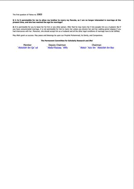 Leaving one’s fiancée for another man