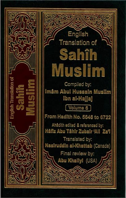 Sahih Muslim Vol. 6