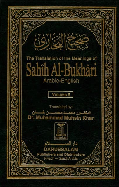 Sahih al-Bukhari Vol. 5