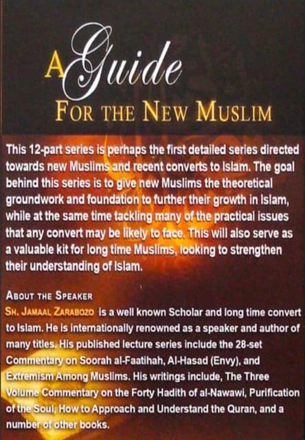 A guide for the new Muslim