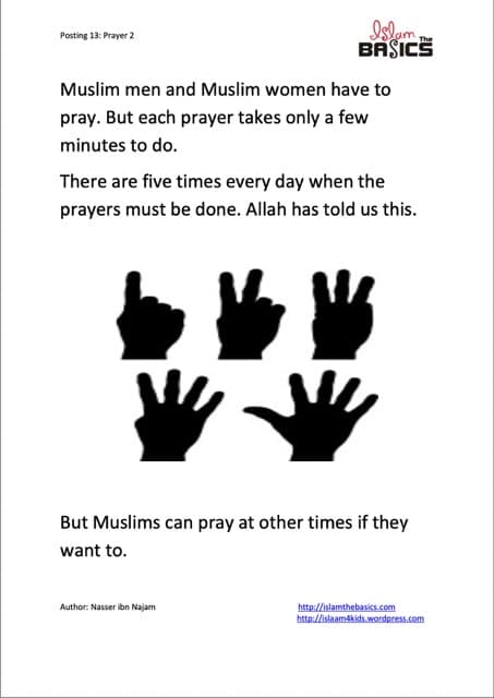 What times of day do we pray